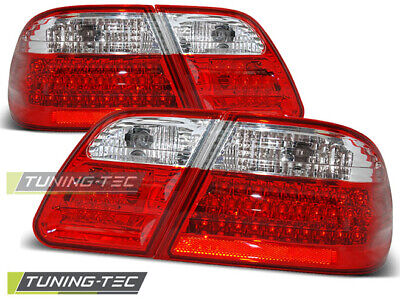 LED TAIL LIGHTS RED WHITE fits W210 95-03.02