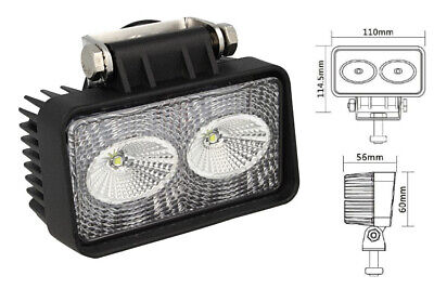 Fanale Rettangolare Luci Diurne A Led DRL Work Light Faro Da Lavoro 12V 24V 20W