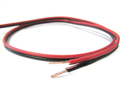 Cavo Piattina Rosso Nero 2X0,75mmq Per Filo Elettrico Altoparlanti Stereo Audio