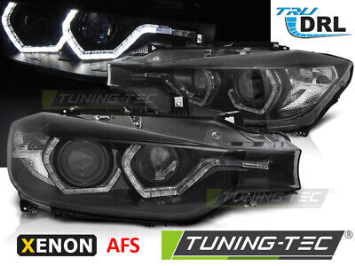 COPPIA FARI XENON D1S ANGEL EYES LED DRL NERO AFS per F30 / F31 10.11 - 05.15