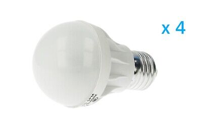 4 PZ Lampade Led E27 Bulbo G55 5W=45W Bianco Freddo <p
