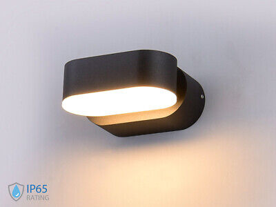 Applique Led Da Parete Dayna 6W 4000K Carcassa Nera Ovale Orientabile 360 Gradi