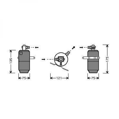 Condensatore essiccatore SLK R170 96-04 tutti i modelli