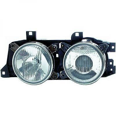 Faro anteriore dx Serie5 E34 88-95 reg el H1/H1 lenticolare