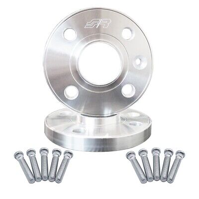 2 distanziali alluminio 16mm 4x100 mozzo 54,1 con bulloneria Colonnette zigrino