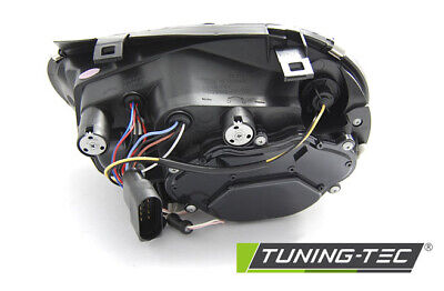 Coppia Fari Fanali Anteriori Tuning GOLF IV 4 1997-2003 ANGEL EYES CCFL Nero