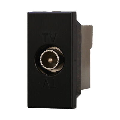 ETTROIT Connettore Presa TV Terminale Maschio Colore Nero Compatibile Con