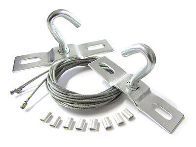 Kit Staffe Fissaggio a Sospensione Doppio Gancio Per Pannello Led LB5951 LB1231