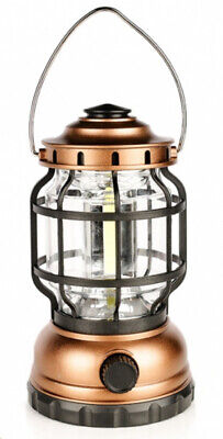 Lanterna Led da Campeggio Ricaricabile USB e Pannello Solare Batteria 1200mAh