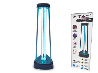 Lampada Germicida UV 38W Con Ozono Sterilizzazione Disinfezione Sanificazione L