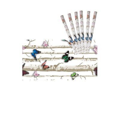 6 Rotoli Carta Adesive Per Mobili 45X200cm Colorati con Disegni da Parati