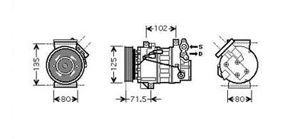 COMPRESSORE RENAU COMPATIBILE CON RENAULT LAGUNA III 10/2007
