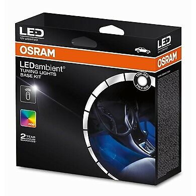 Kit Luci Ambientali Interne Abitacolo LED RGB 16 colori OSRAM LEDINT201-SEC 12V