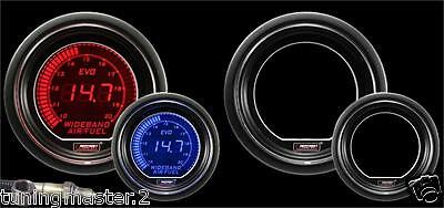 Manometro Strumento PROSPORT 52mm AFR Wideband Stechiometrico + SONDA Rosso Blu