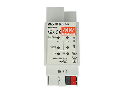 MeanWell KSR-01IP Router IP Accoppiatore Linea Area KNX Konnex IP RJ45 Ethernet