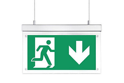 Kit Uscita Di Emergenza A Sospensione Da Soffitto A Plafone Con Luci Led 2W 3 O