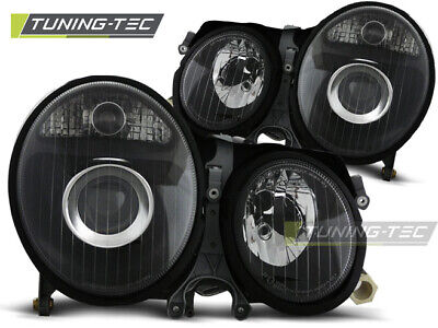 HEADLIGHTS BLACK fits W210 E-KLASA 06.99-03.02