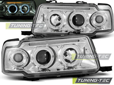 HEADLIGHTS ANGEL EYES CHROME fits 80 B4 09.91-04.96