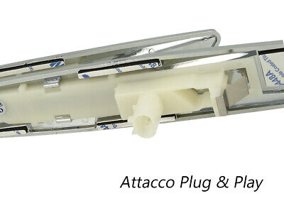 Kit Freccia Laterale a Led Side Marker Dinamica Argento Cromato Lente Grigio BM