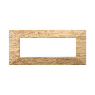 ETTROIT Placca Piramide Serie Moon 6P Colore Legno Scuro Compatibile Con