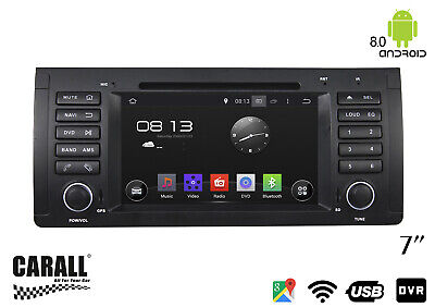 Autoradio Android 8.0 E39 GPS DVD USB SD WI-FI Bluetooth Navigatore