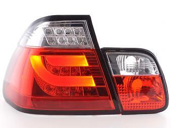 Coppia Fari Fanali Posteriori Tuning LED serie 3 E46 Limo 98-01 rosso/chiaro