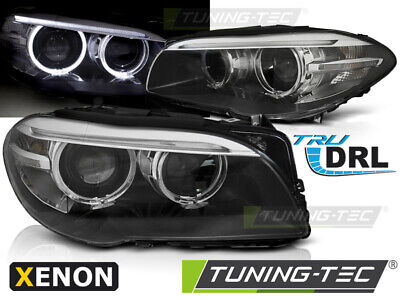 FARI ALLO XENO ANGEL EYES LED DRL NERI per BMW F10 F11 10-07.13
