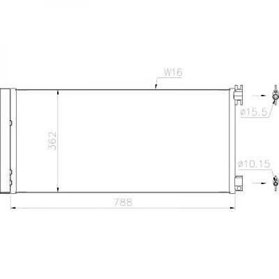 Condensatore clima VIVARO 2014- 1.6DCTi TRAFIC III