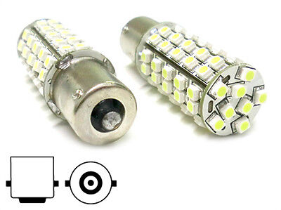 24V Lampada Led BA15S 1156 S25 68 Smd Bianco Luci Frecce Retromarcia Camion