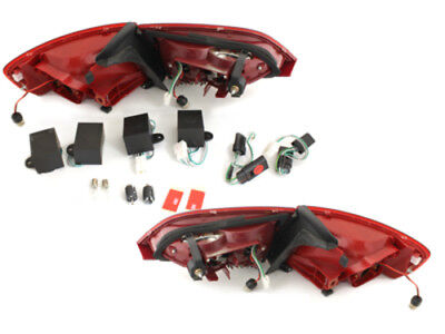 Coppia Fari Fanali Posteriori Tuning LED A4 B8 08-11 Rossi fumè BERLINA