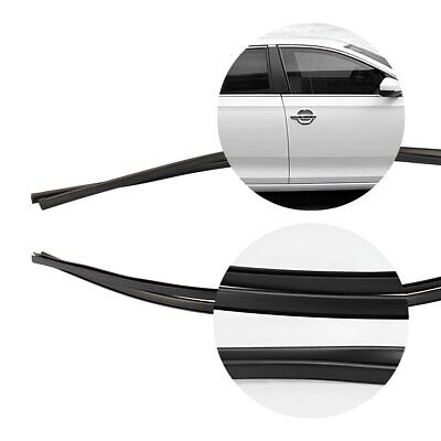 2 Pezzi Guarnizione Portiera Auto Universale 65cm X Nero