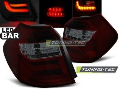 Coppia Fari Fanali Tuning Posteriori E87/E81 04-08.07 Fume' Rosso LED BAR