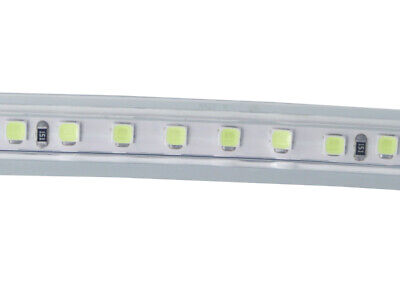 Bobina 100M Striscia Led 220V Bianco Freddo 6500K IP65 Passo 10mm 7W/M 700LM/W