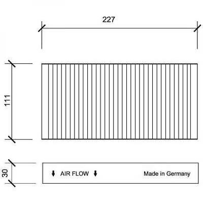Filtro abitacolo al carbone attivo CIVIC/CR-V/FR-V