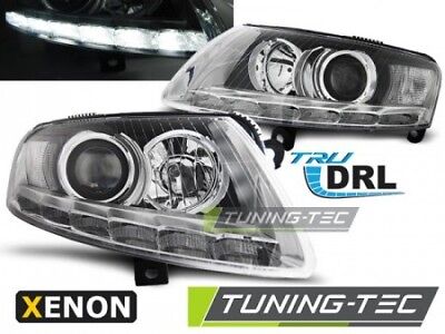 Coppia Fari Fanali Anteriori Tuning  A6 C6 04.04-08 XENON Cromato