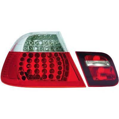 Coppia fari fanali posteriori TUNING Serie 3 E46 1998-01 berlina LED rosso