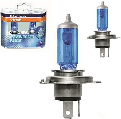 COPPIA lampade Lampadina TUNING OSRAM COOL BLUE hyper H4 60/55watt 62193CBH-HCB