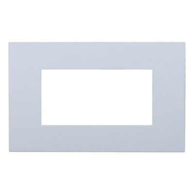 ETTROIT Placca Plastica Serie Venus 4P Colore Bianco Compatibile Con Vimar Arke