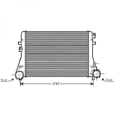 Intercooler GOLF V/A3/Passat TOURAN 1.9 TDI 2.0 TDI 1.8TFSI 1K0145803T/3C0145