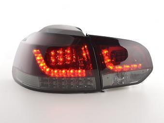 Coppia Fari Fanali Posteriori Tuning LED LTI Golf 6 1K 2008-2012 rosso/nero