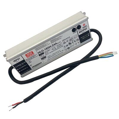 Meanwell HLG-185H-24A Alimentatore Led Driver CC CV 185W 24V 7,8A IP67 Input