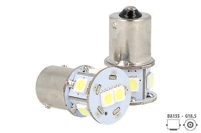 Coppia Lampade Lampadine LED 24V (BA15S) G18.5 R5W R10W CAMION Piedi Dritti