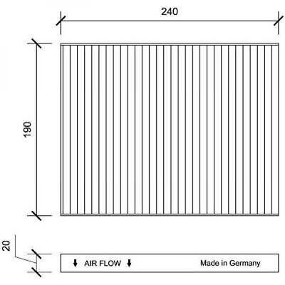 Filtro abitacolo al carbone attivo B-MAX/ FIESTA ECOSPORT
