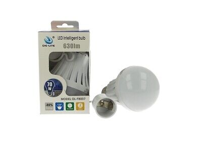 2 Lampade Led E27 A60 Luce Emergenza 7W Ricaricabile Intelligente Anti Blackout