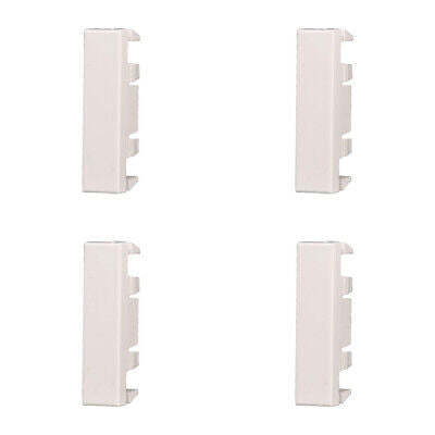 ETTROIT 4 Pezzi Copritasti Copriforo Falso Polo 1/2P Mezzo Modulo Posto Bianco