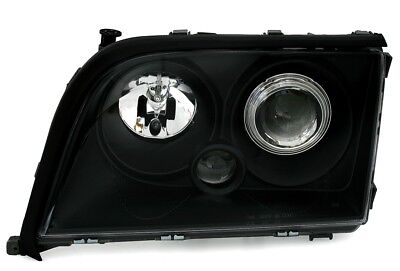 Faro Fanale per  W140 in Klarglas nero