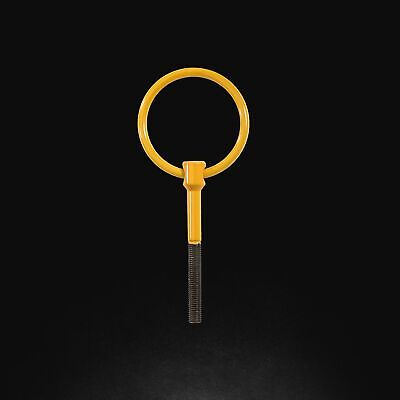 EB/576 Gancio traino realizzato interamente in acciaio inox verniciato giallo;