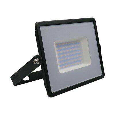 Faro Led Flood Light 50W 4300lm IP65 Slim 198X167X28mm Carcassa Nera Luce 6500K