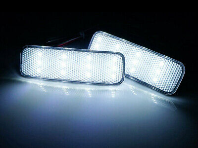 Kit 2 Fanali Posteriori A Led Trasparente Con Luce Bianco e Rosso Per