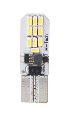 Coppia Lampade Lampadine Led Blister LB801W W5W Canbus 20 x SMD3014 12V bianco